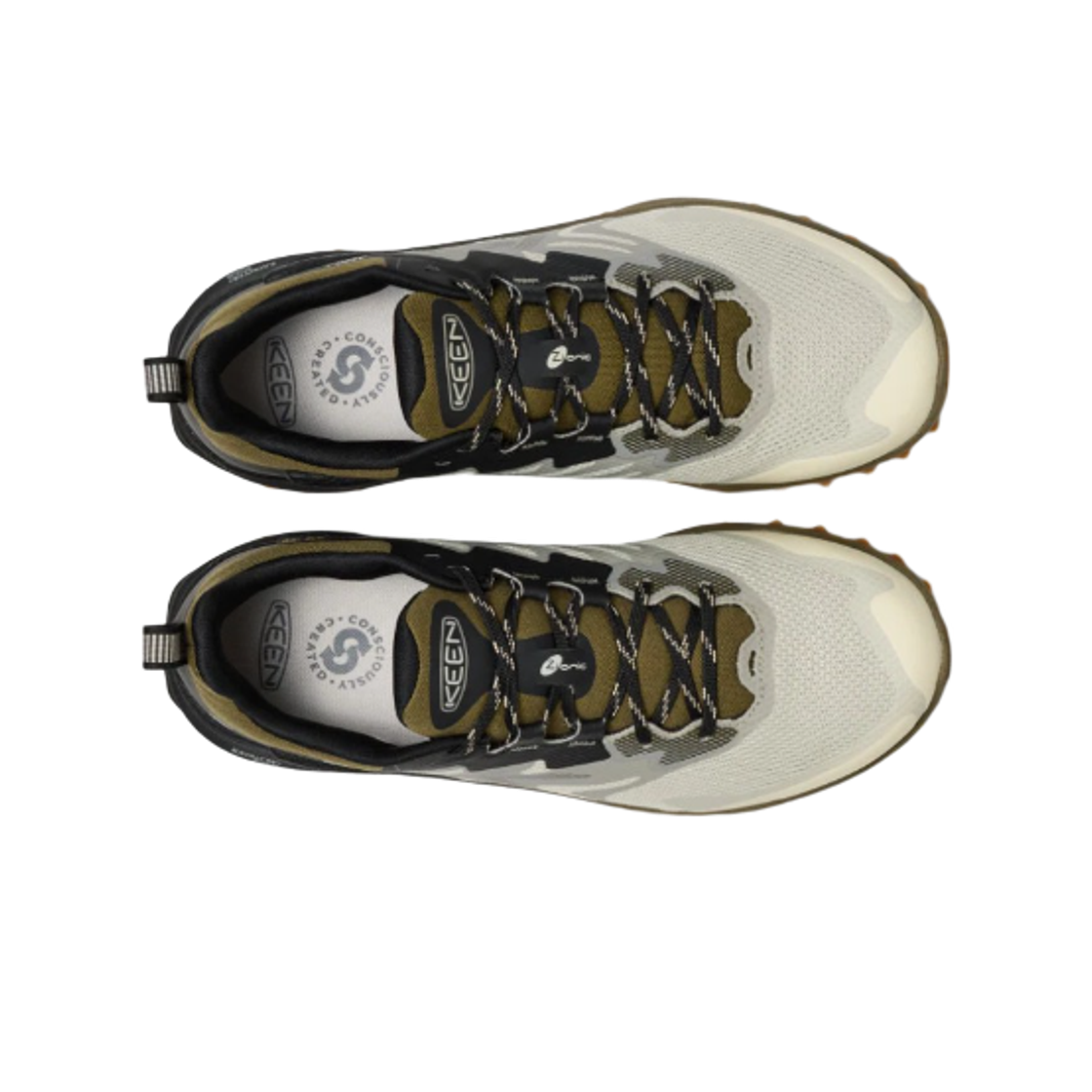 킨 자이오닉 NXT 워터프루프 하이킹 슈즈 애비 스톤 다크 올리브(Keen Zionic NXT Waterproof Hiking Shoes Abbey Stone Dark Olive) - 2