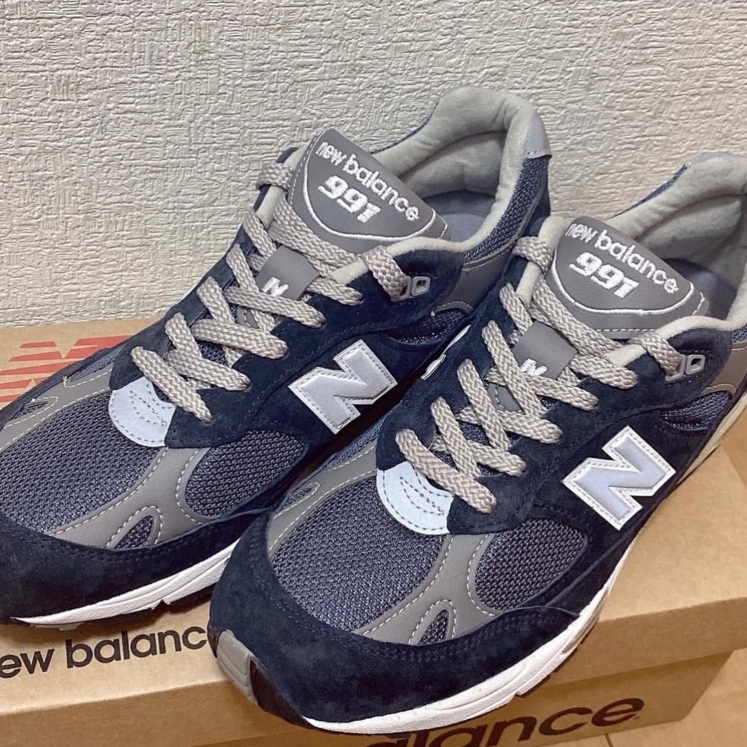New Balance 991 Made in UK Navy 착용 스타일