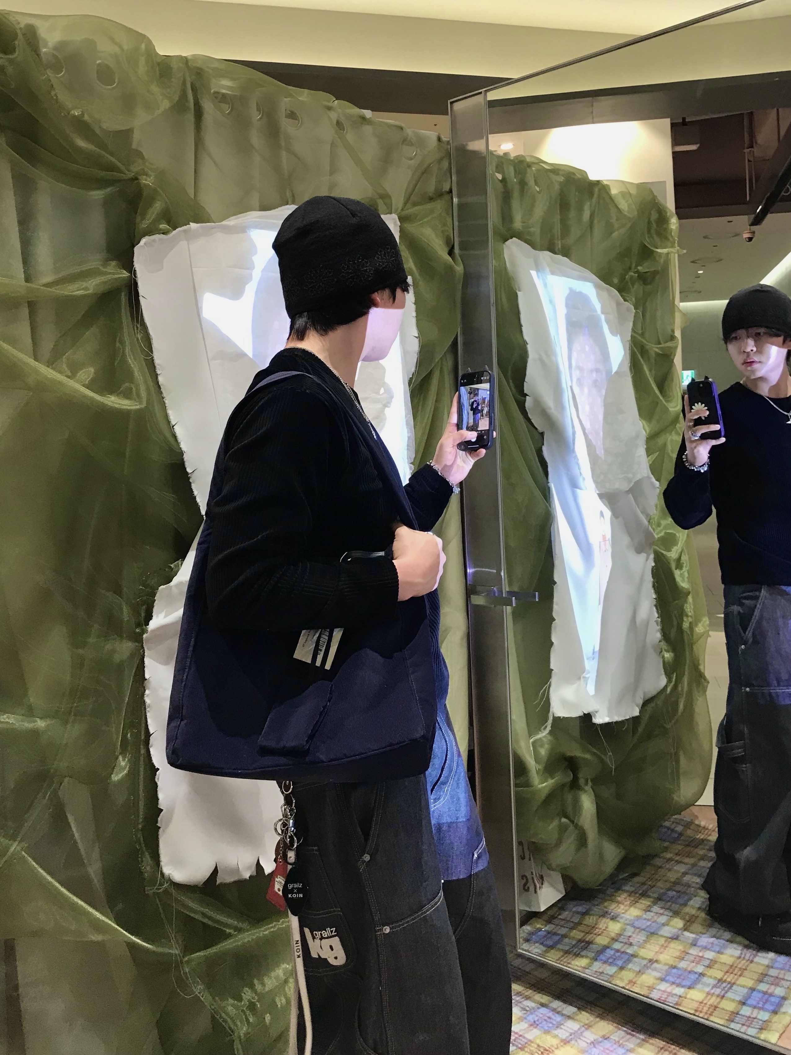 Polyteru Old School Track Parka Black, Stussy Metal S Tip Belt Desert 착용 스타일 - 6