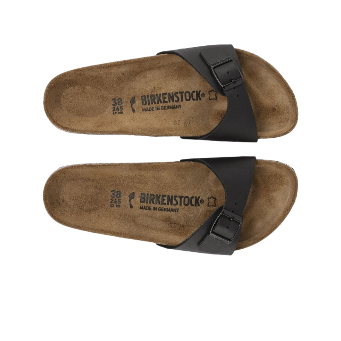 버켄스탁 마드리드 비르코 플로 블랙 - 내로우(Birkenstock Madrid Birko Flor Black- Narrow) - 2