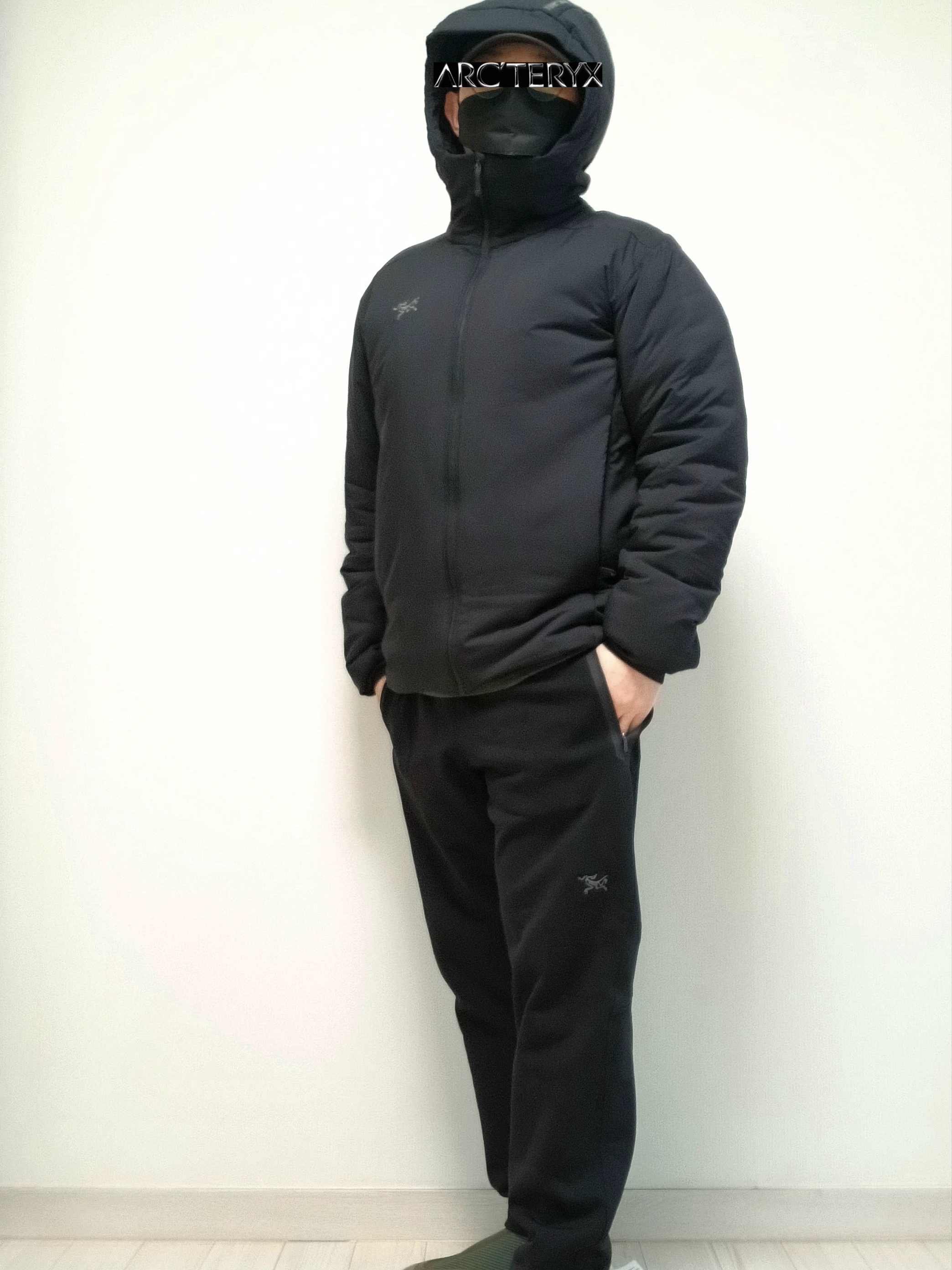 Arc'teryx Atom Heavyweight Hoody Black, Arc'teryx Kyanite Pants Black 착용 스타일 - 9