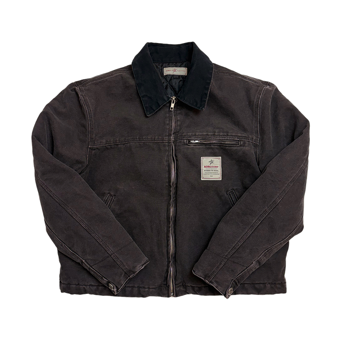 아오이로 빈티지 디트로이트 사무라이 크롭 자켓 블랙 펄(Aoiro VTG Detroit Samurai Cropped Jacket Black Pearl)