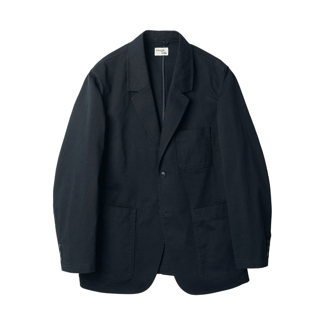 러프 사이드 슬롭 자켓 다크 네이비(Rough Side Slob Jacket Dark Navy)