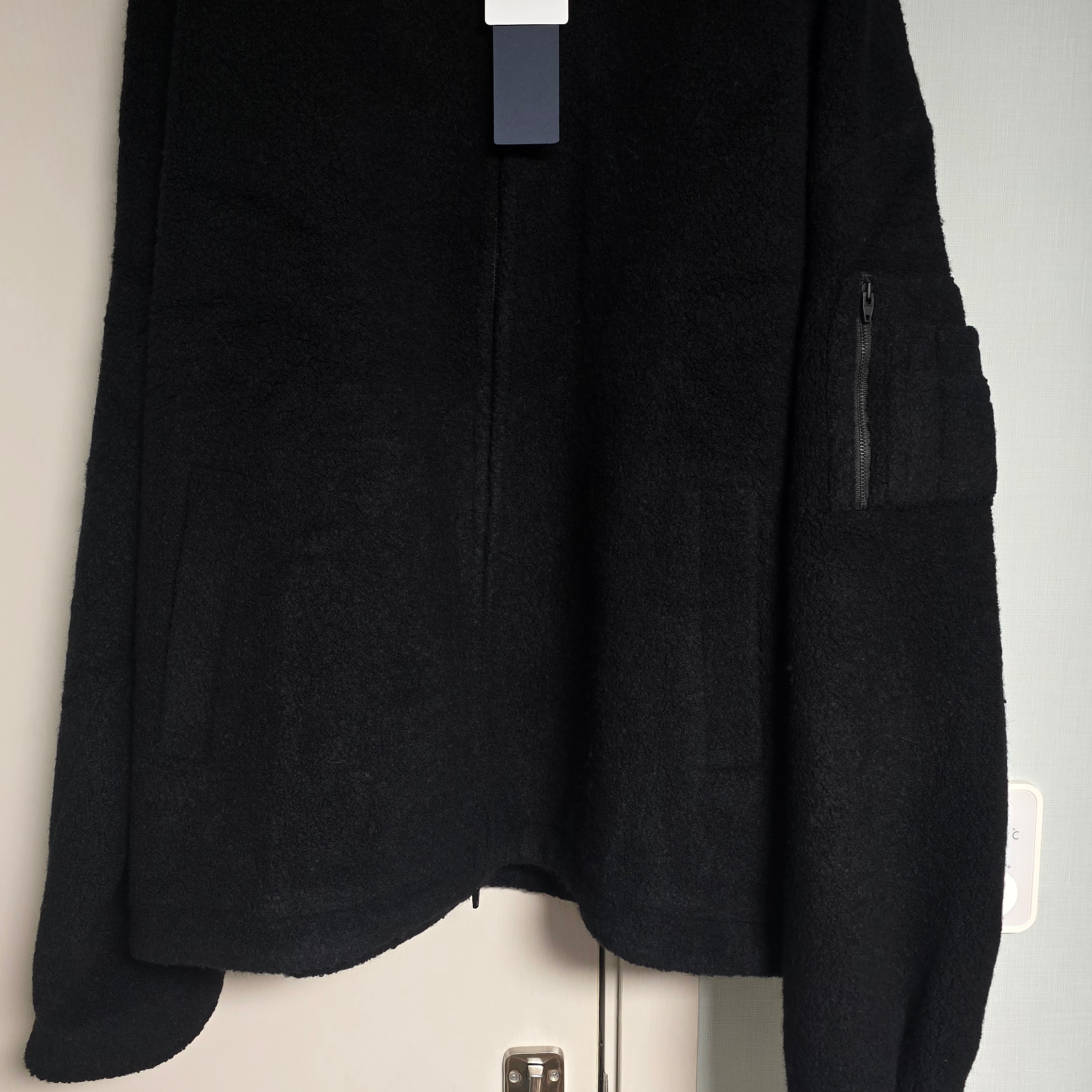 Juun.J Fuzz Fleece Half Zip Up Anorak Grey - 25FW 착용 스타일 - 1