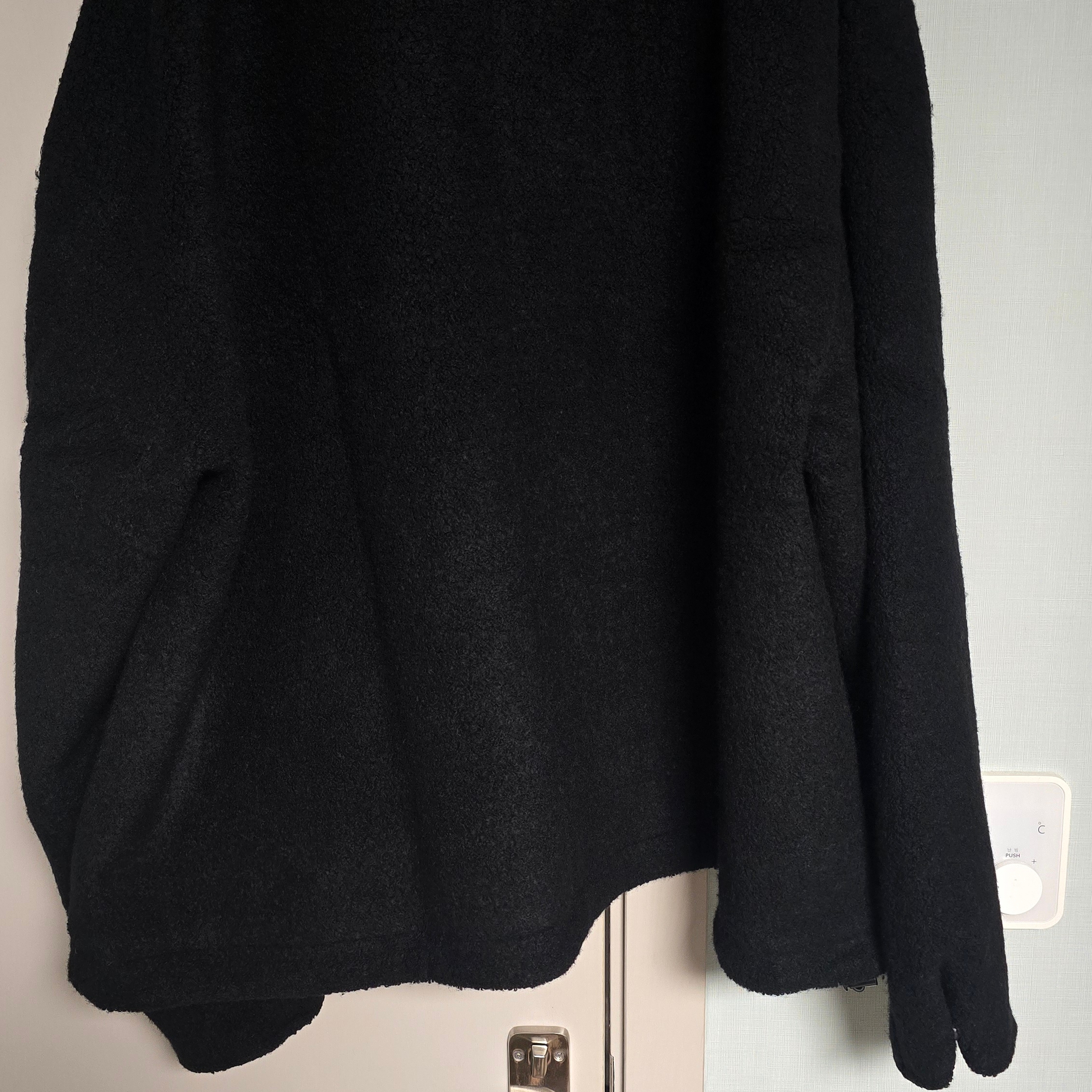 Juun.J Fuzz Fleece Half Zip Up Anorak Grey - 25FW 착용 스타일 - 2