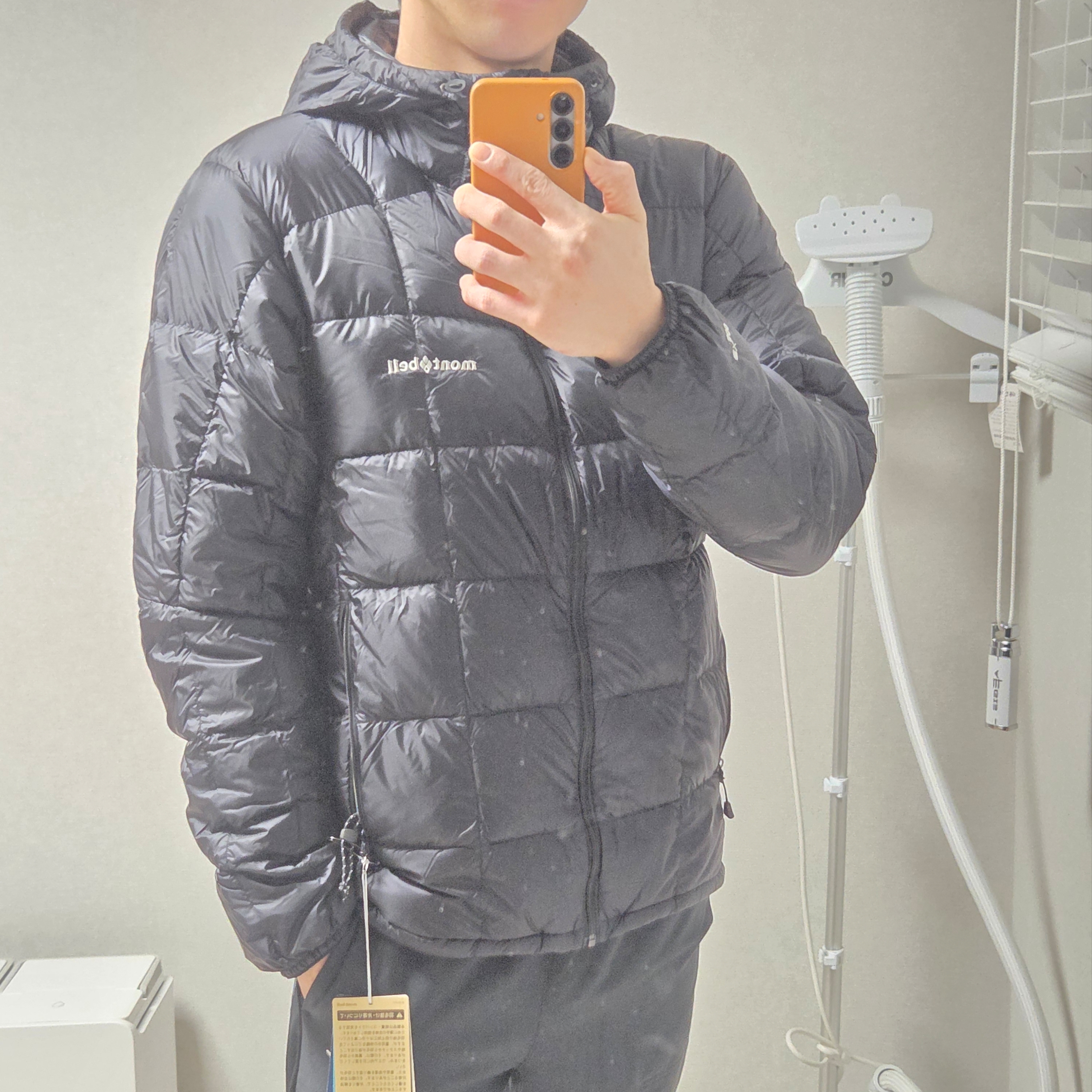 Montbell Superior Down Parka Black 착용 스타일 - 2