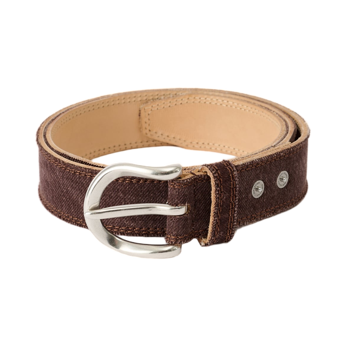 아워레가시 프린지 데님 벨트 오버다이드 초코 멜론(Our Legacy Fringed Denim Belt Overdyed Choco Melon)