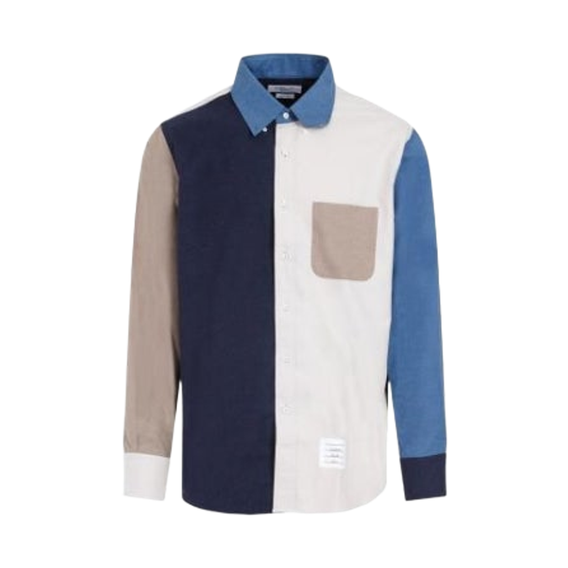 MWL381F-F0416-114 Thom Browne Color Block Shirt Multicolor