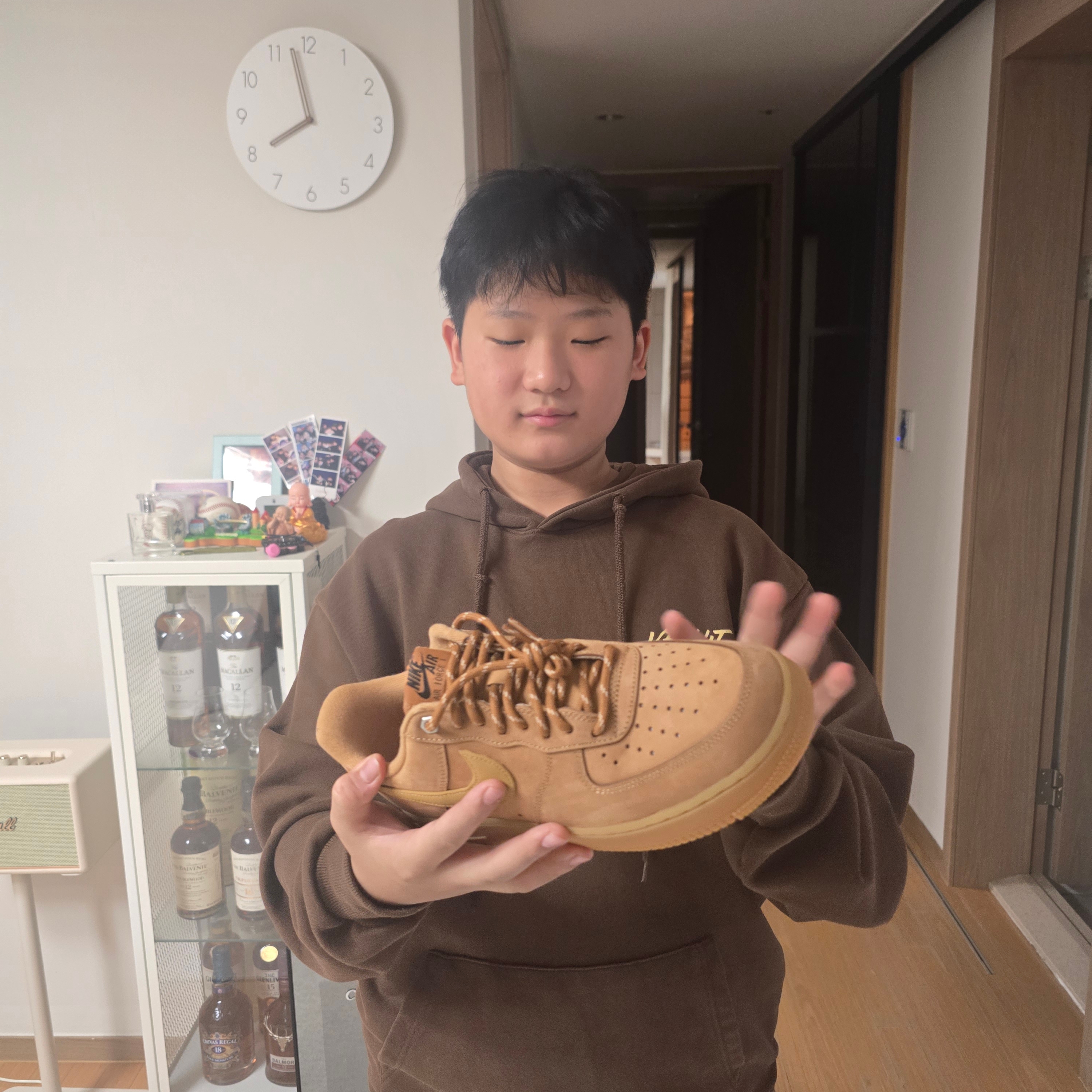 Nike Air Force 1 '07 WB Flax 착용 스타일