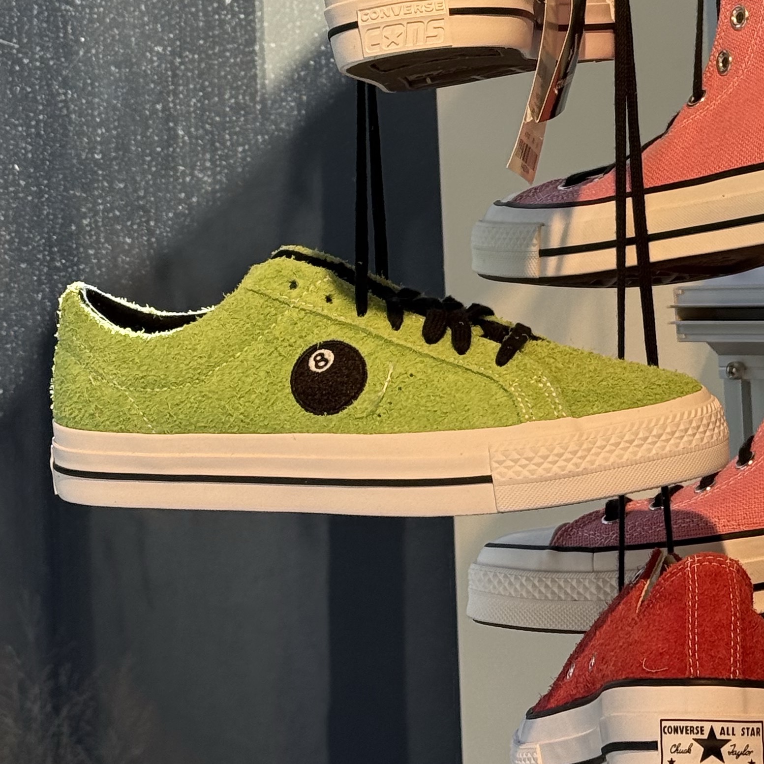 Converse x Stussy One Star Pro Ox 8 Ball Green 착용 스타일