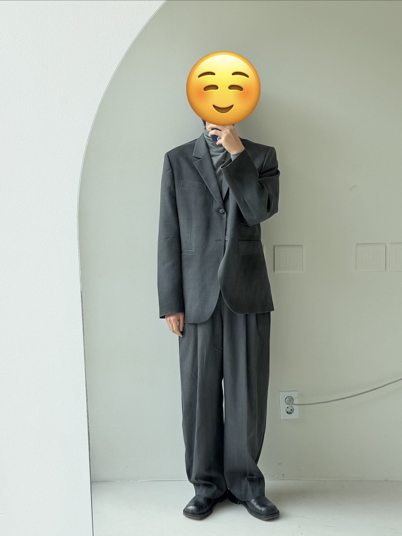 Ader Error Curve; DB01 Noir 착용 스타일 - 2