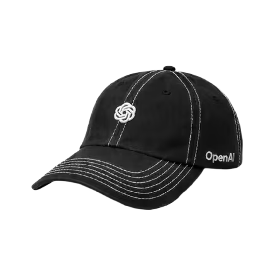 오픈AI 블라썸 아웃라인 캡 블랙(OpenAI Blossom Outline Cap Black)