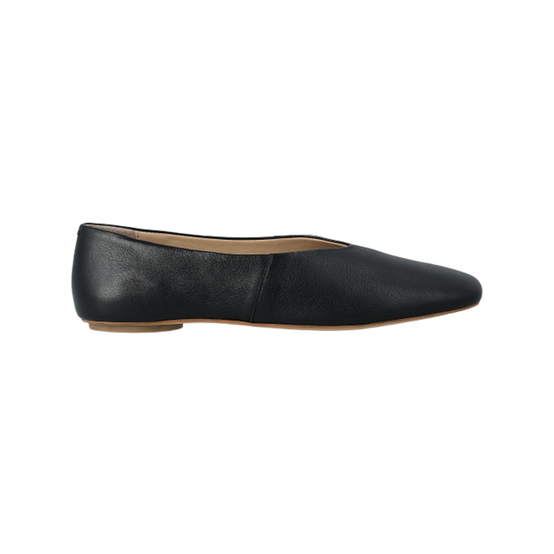 (W) 막스마라 카툴로 발레리나 플랫 블랙((W) Max Mara Catullo Ballerina Flats Black)