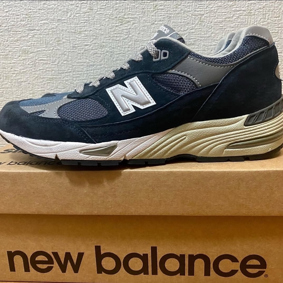 New Balance 991 Made in UK Navy 착용 스타일