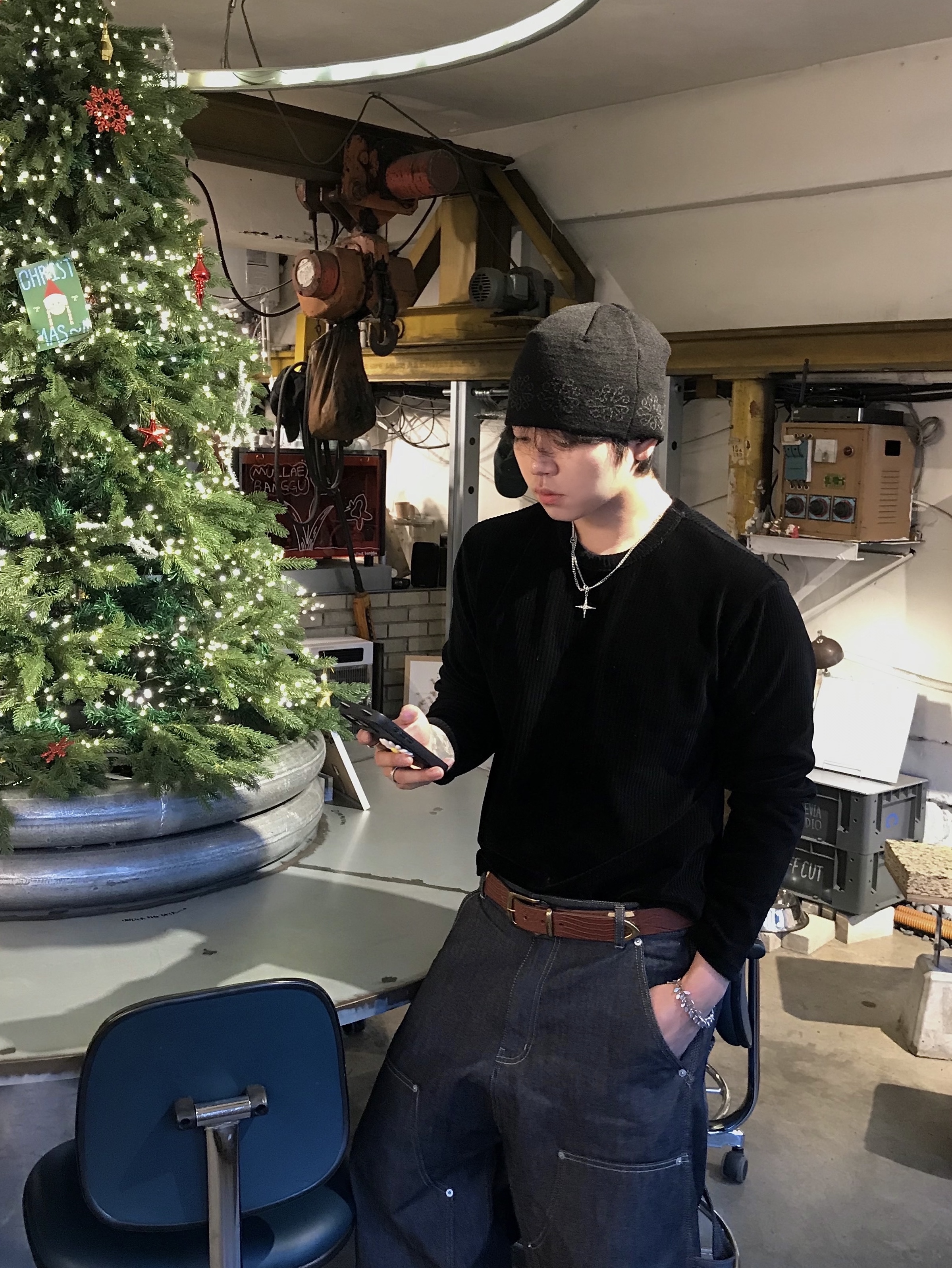 Polyteru Old School Track Parka Black, Stussy Metal S Tip Belt Desert 착용 스타일 - 9