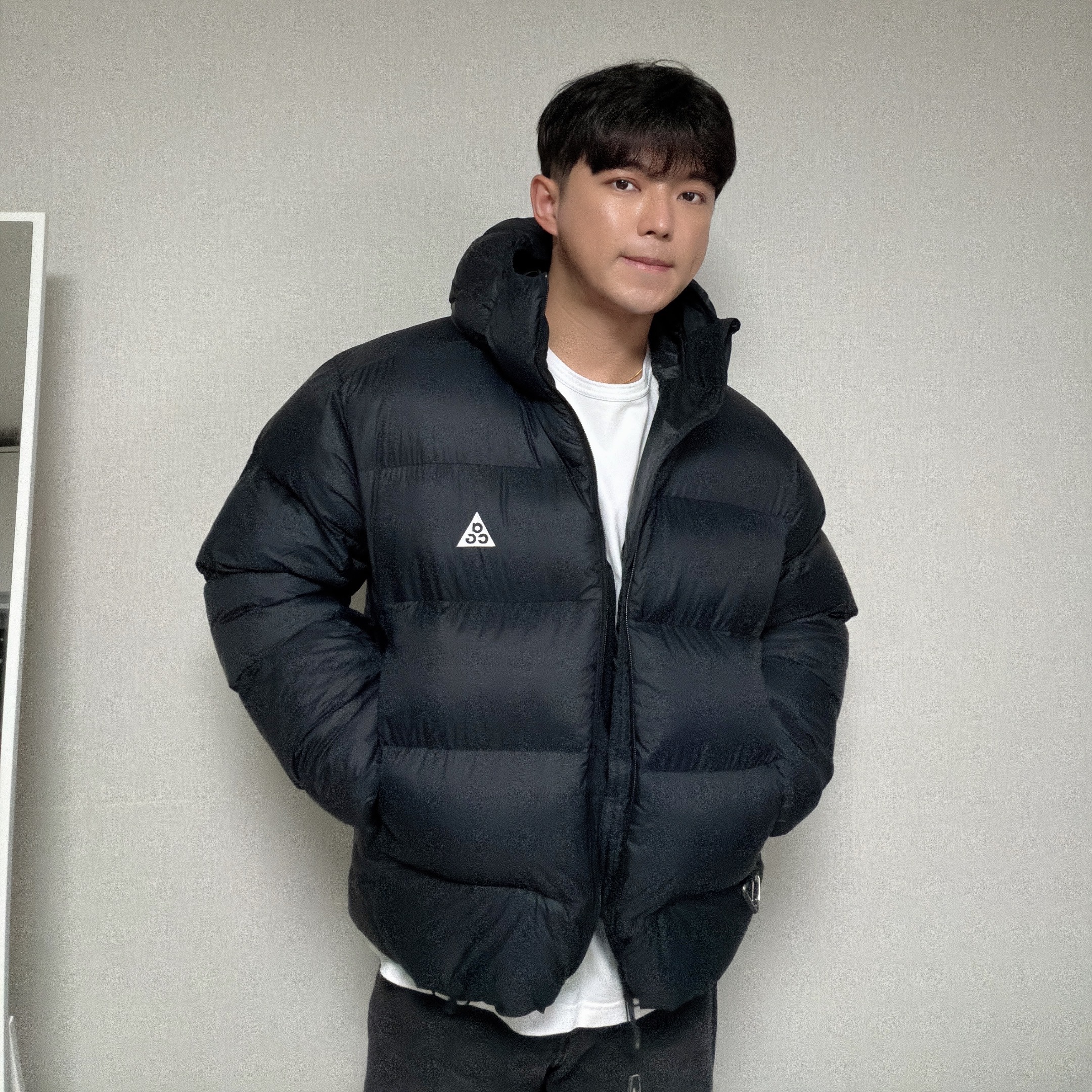 Nike ACG Therma-Fit ADV Lunar Lake Loose Hooded Jacket Black Summit White - Asia 착용 스타일 - 3