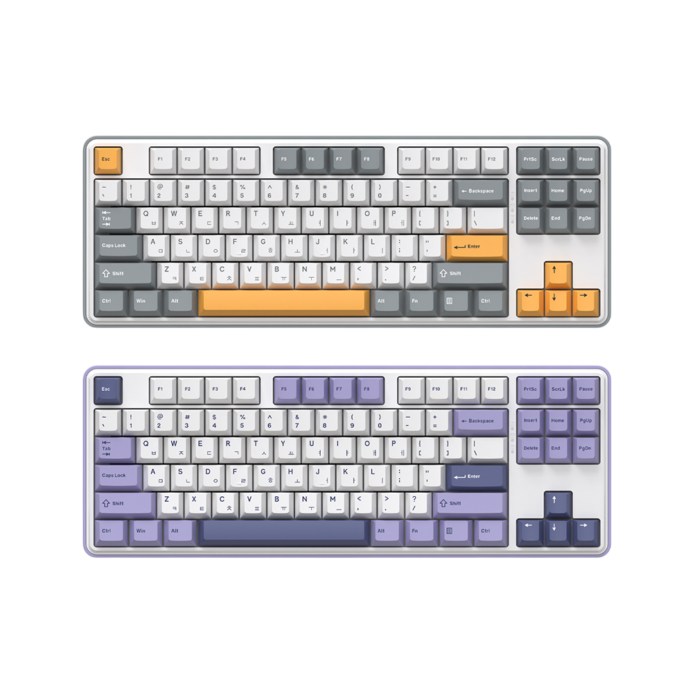 콕스 C87 유무선 한글 기계식 키보드 허니축(COX C87 3MODE mechanical keyboard Honey Switch)