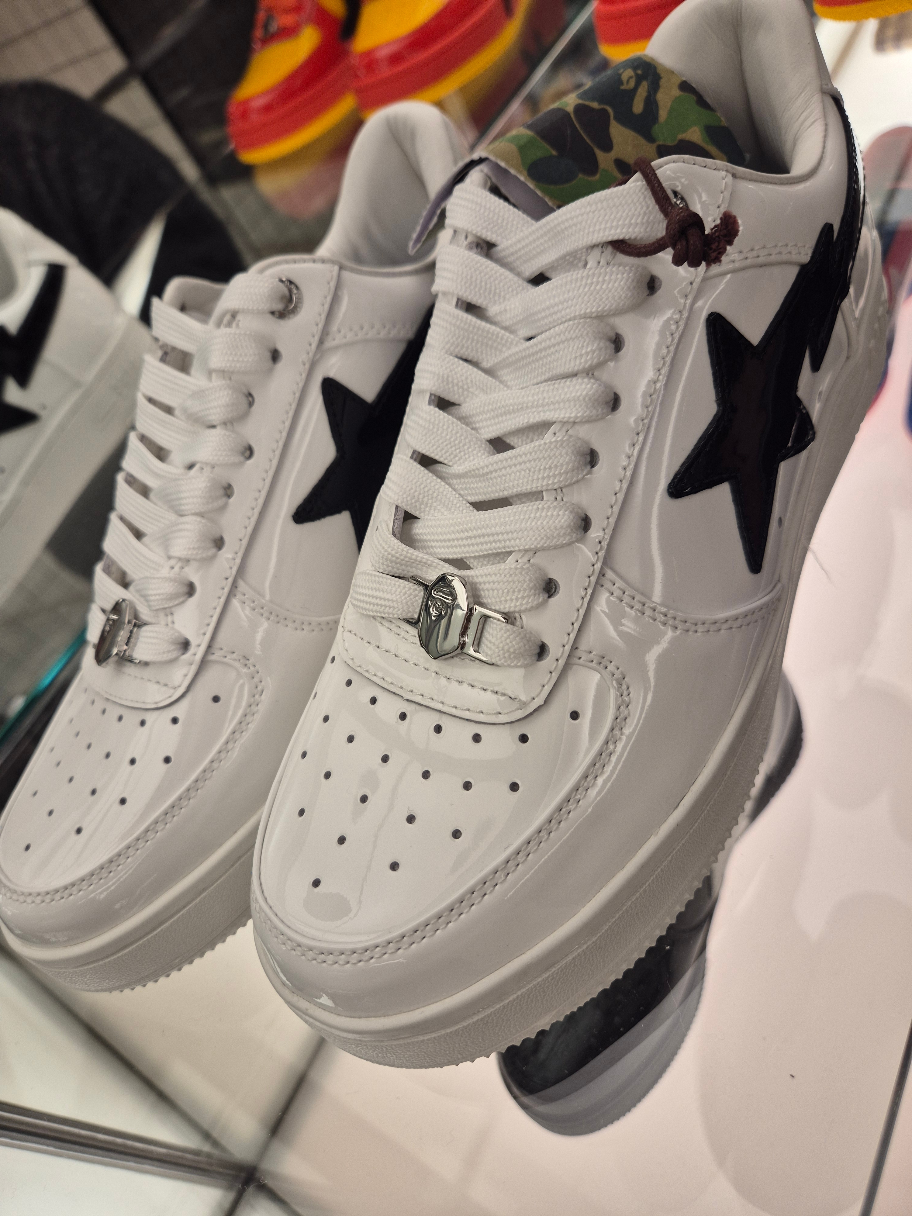 BAPE x JJJJound Bape Sta Low White Navy 착용 스타일