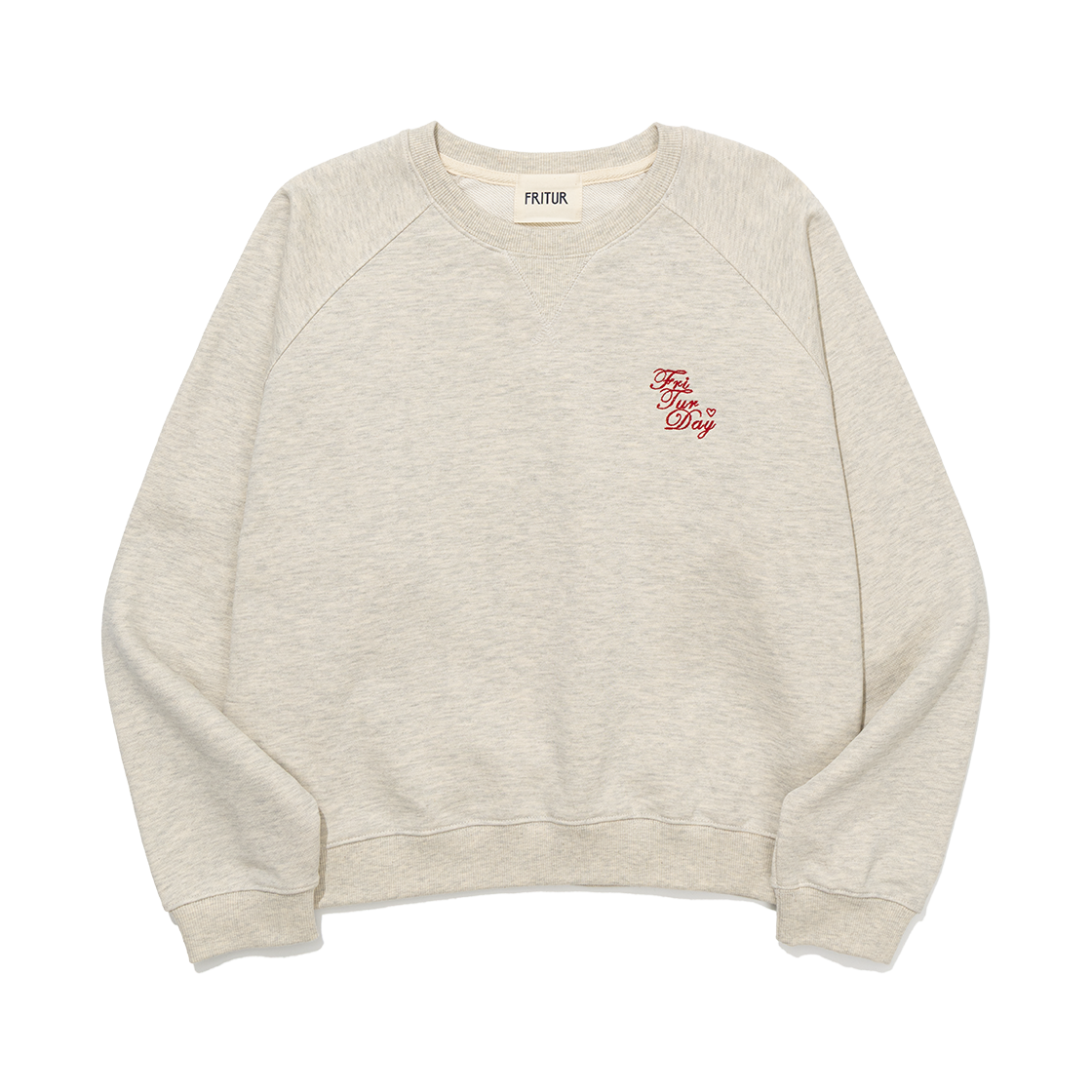 F254TS04 FRITUR Lettering Raglan Sweatshirt 2Color