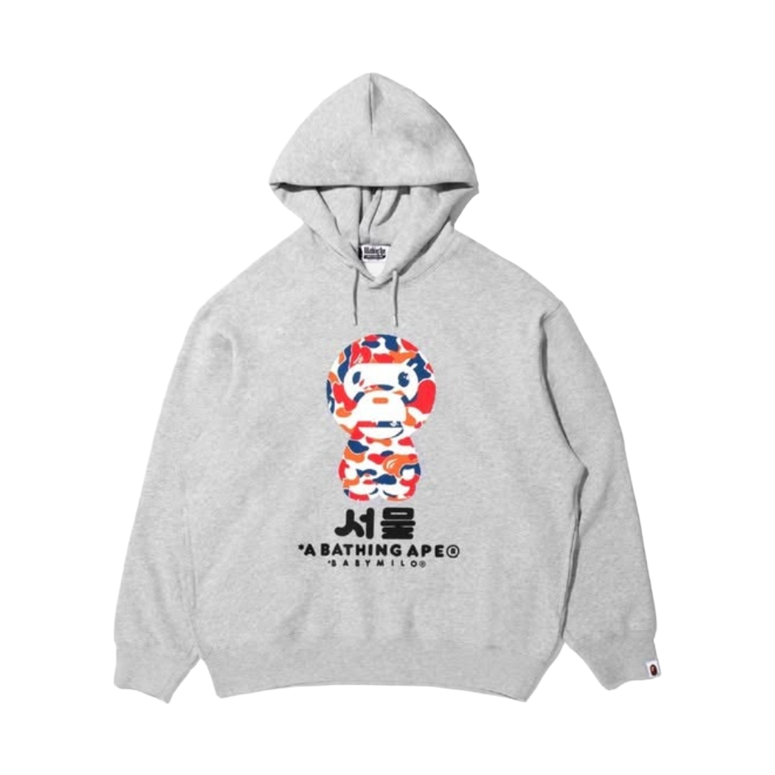 베이프 마일로 카모 풀오버 후드 그레이 - 한국 한정(BAPE Milo Camo Pullover Hoodie Gray - Korea Exclusive) - 1