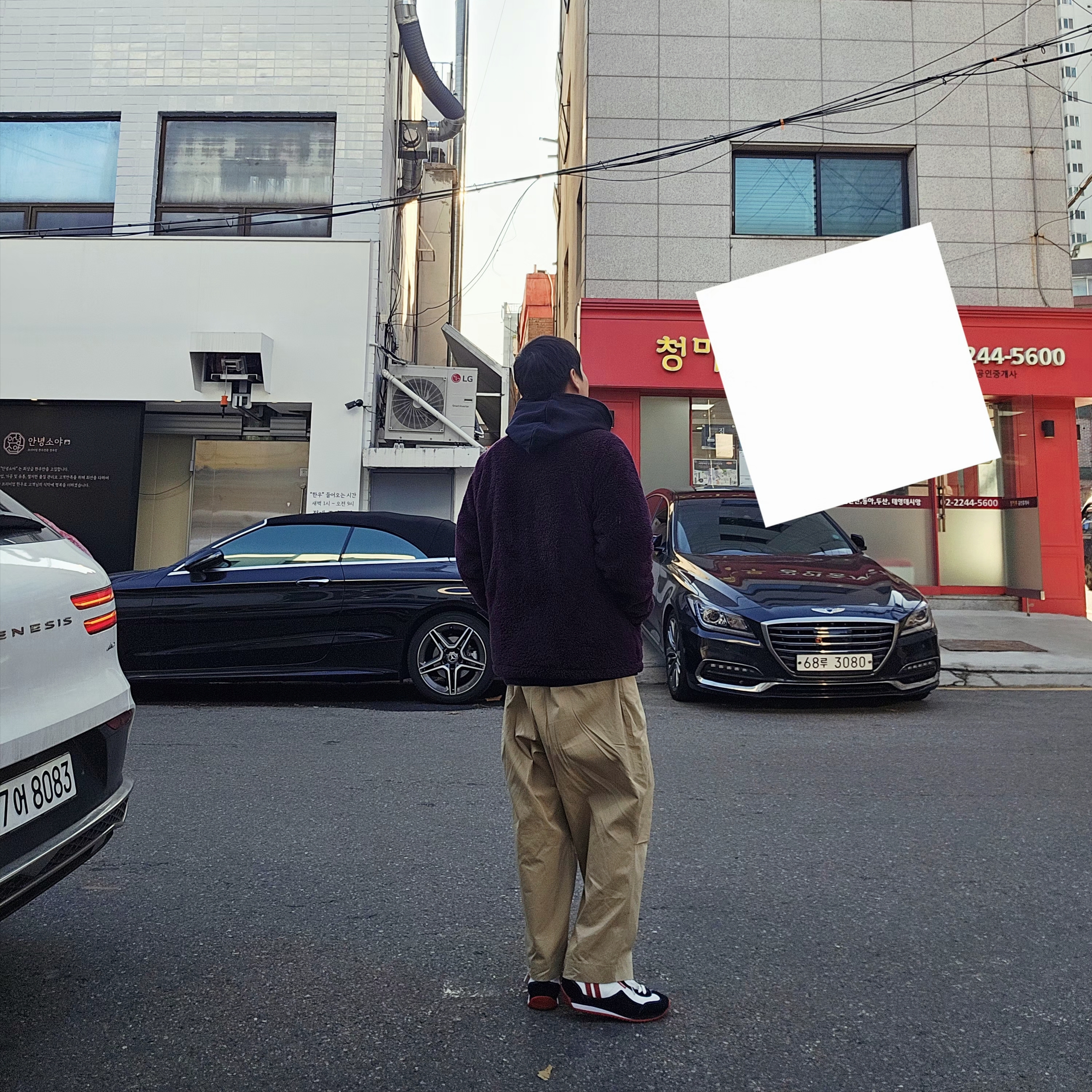 Uniqlo x Needles Fleece Jacket Purple - KR 착용 스타일 - 2