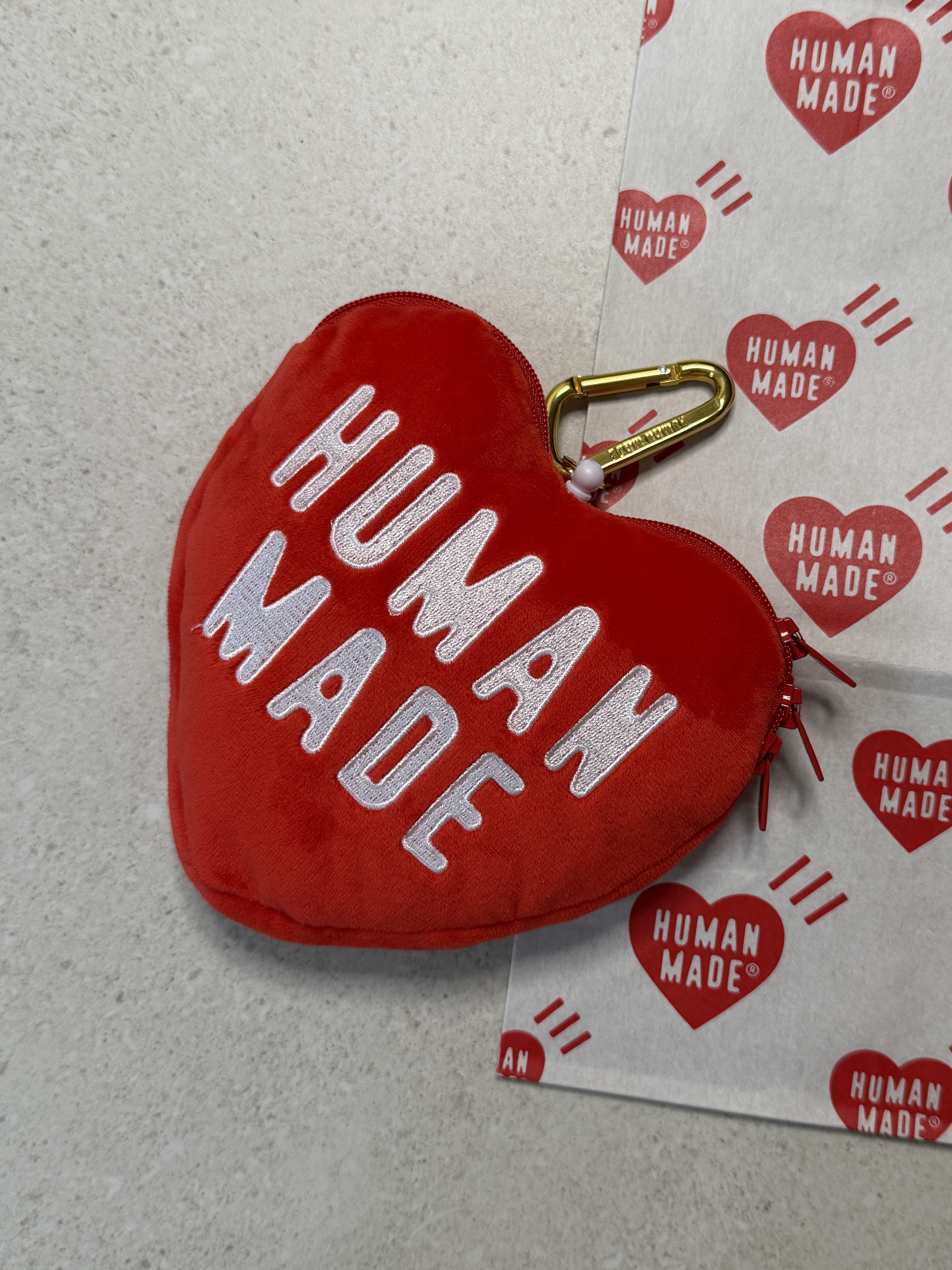 Human Made Heart Pass Case Red, Human Made Heart Ring Green 착용 스타일 - 3