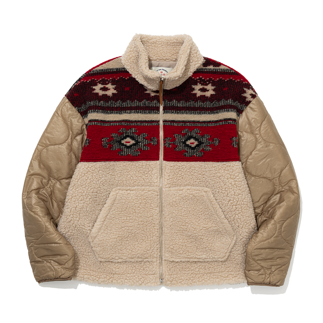 F263JP10 FRITUR Nana Quilted Jacket Red