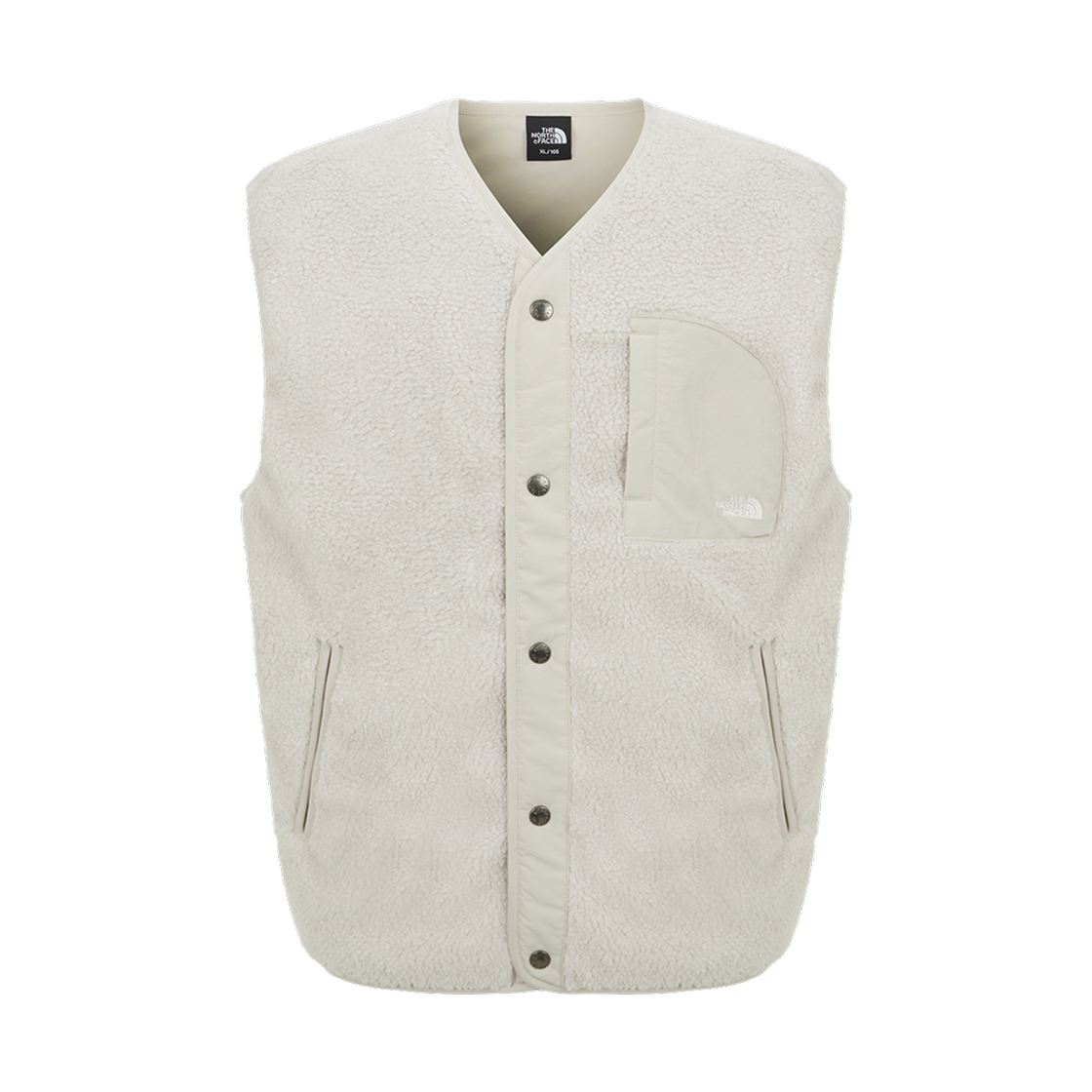 NV4FR57C The North Face Teddy Fleece Vest Cream Beige - 25FW