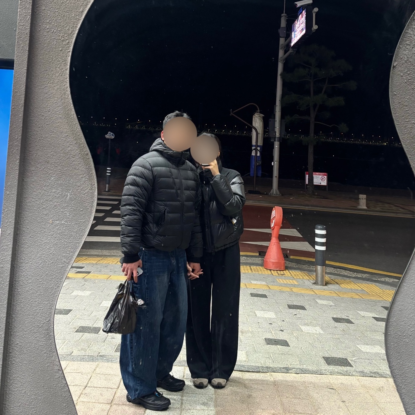 Musinsa Standard City Leisure Hooded Light Down Jacket Black 착용 스타일