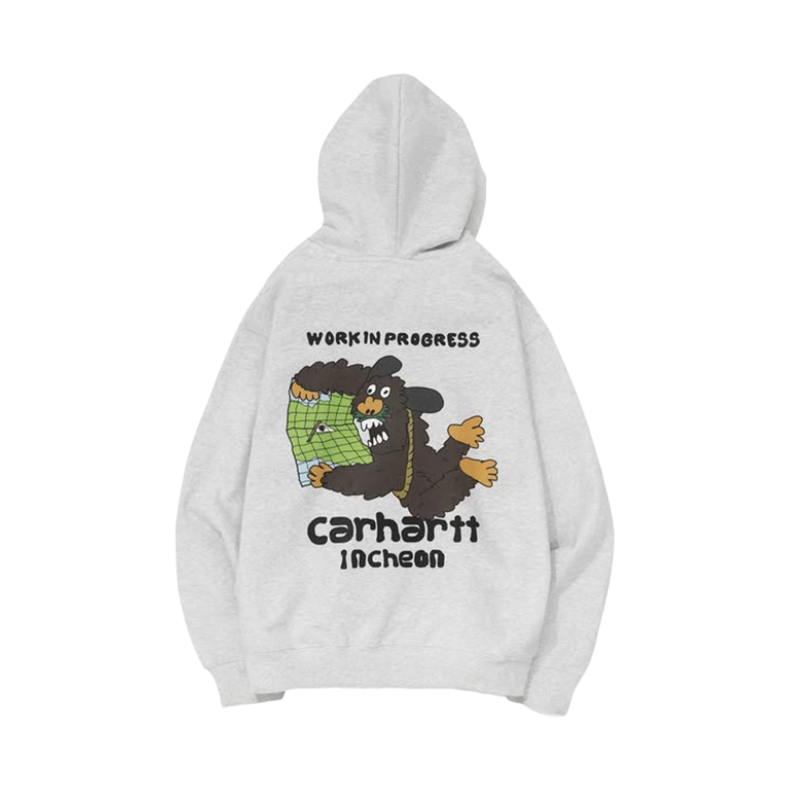 칼하트 WIP x 윤성광 후드 스웨트셔츠 애쉬 헤더 - 인천 스토어 한정(Carhartt WIP x Gwaxng Hooded Sweatshirt Ash Heather - Incheon Store Exclusive) - 2