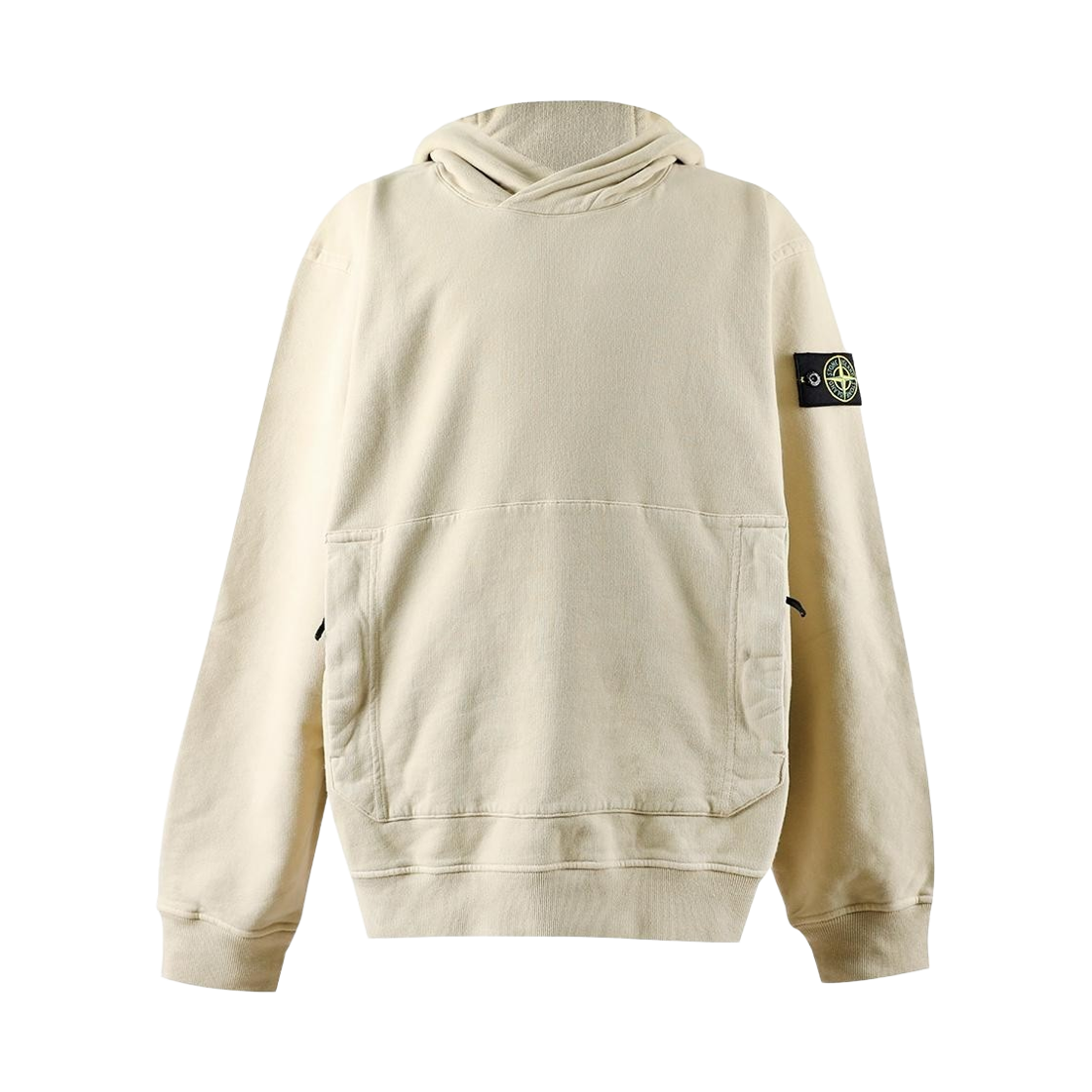 771561820-V0090 Stone Island 61820 Cotton Fleece Hooded Sweatshirt Beige - 22FW