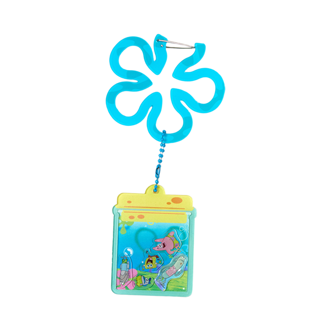 댄꼼마 x 스폰지밥 해파리동산 쉐이커 카라비너 키링(DANCOMMA x SpongeBob SquarePants Jellyfish Fields Shaker Carabiner Keyring)