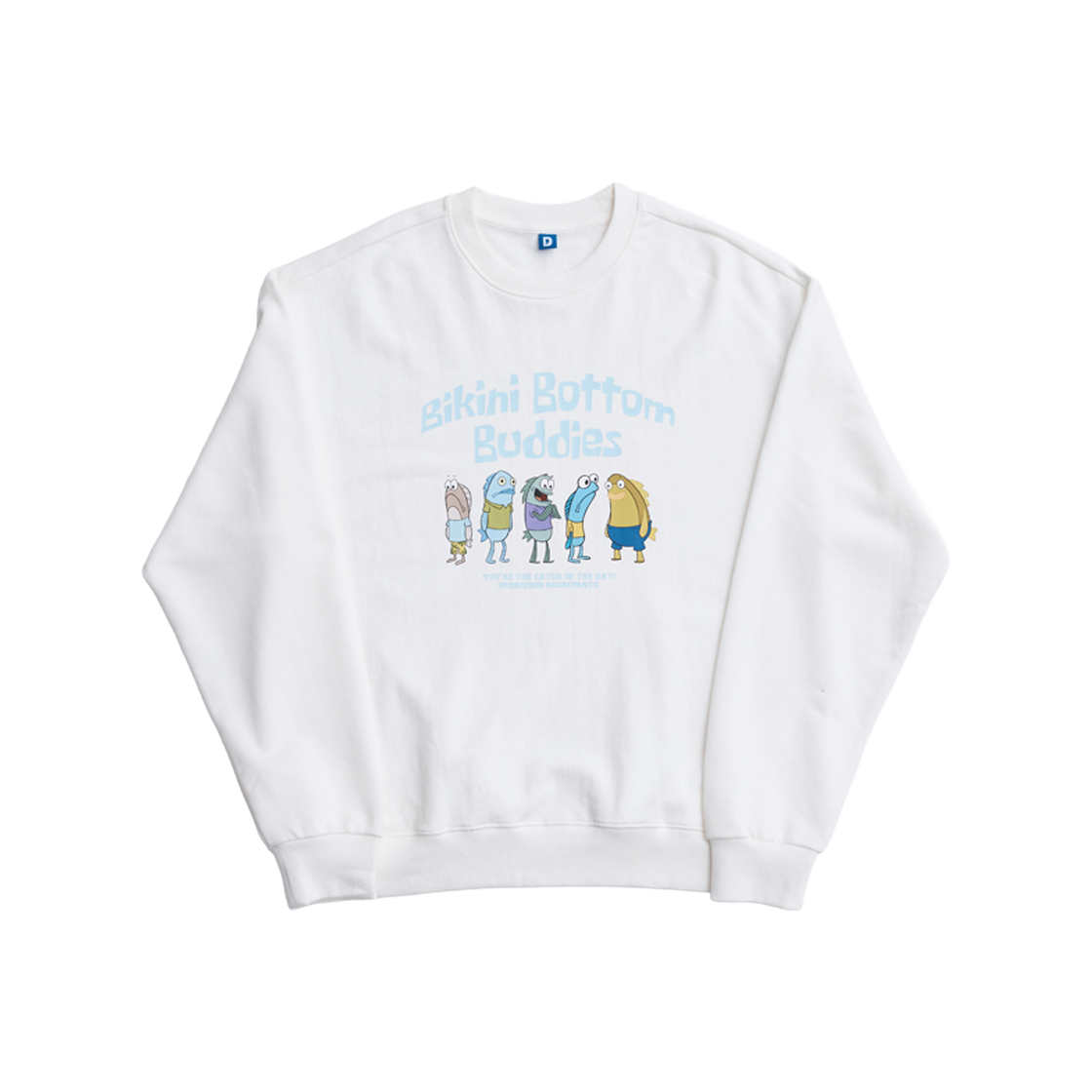 DN25WSS1200 DANCOMMA x SpongeBob SquarePants Bikini Bottom Residents Sweatshirt