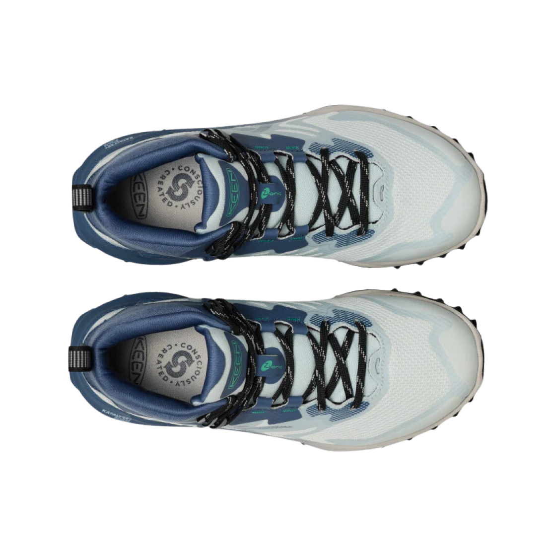 (W) 킨 자이오닉 NXT 워터프루프 하이킹 부츠 발라드 블루 윈터 그린((W) Keen Zionic NXT Waterproof Hiking Boot Ballad Blue Winter Green) - 2