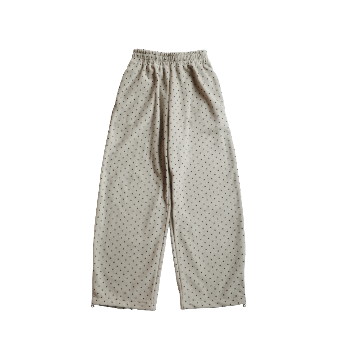 쿠키시 미니 도트 플리스 팬츠 그레이(Kookeesee Mini Dot Fleece Pants grey)