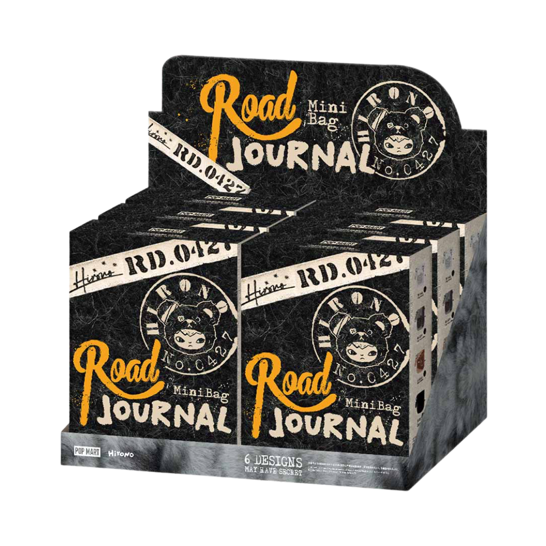 팝마트 히로노 로드 저널 시리즈 미니백 미개봉 랜덤박스 (6개입)(Pop Mart Hirono Road Journal Series Mini Bag Sealed Case (6 Blind Boxes))