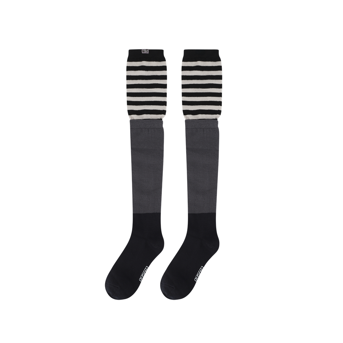CY25FSACSK081 COYSEIO X BLYTHE Stripe Layered Socks Navy