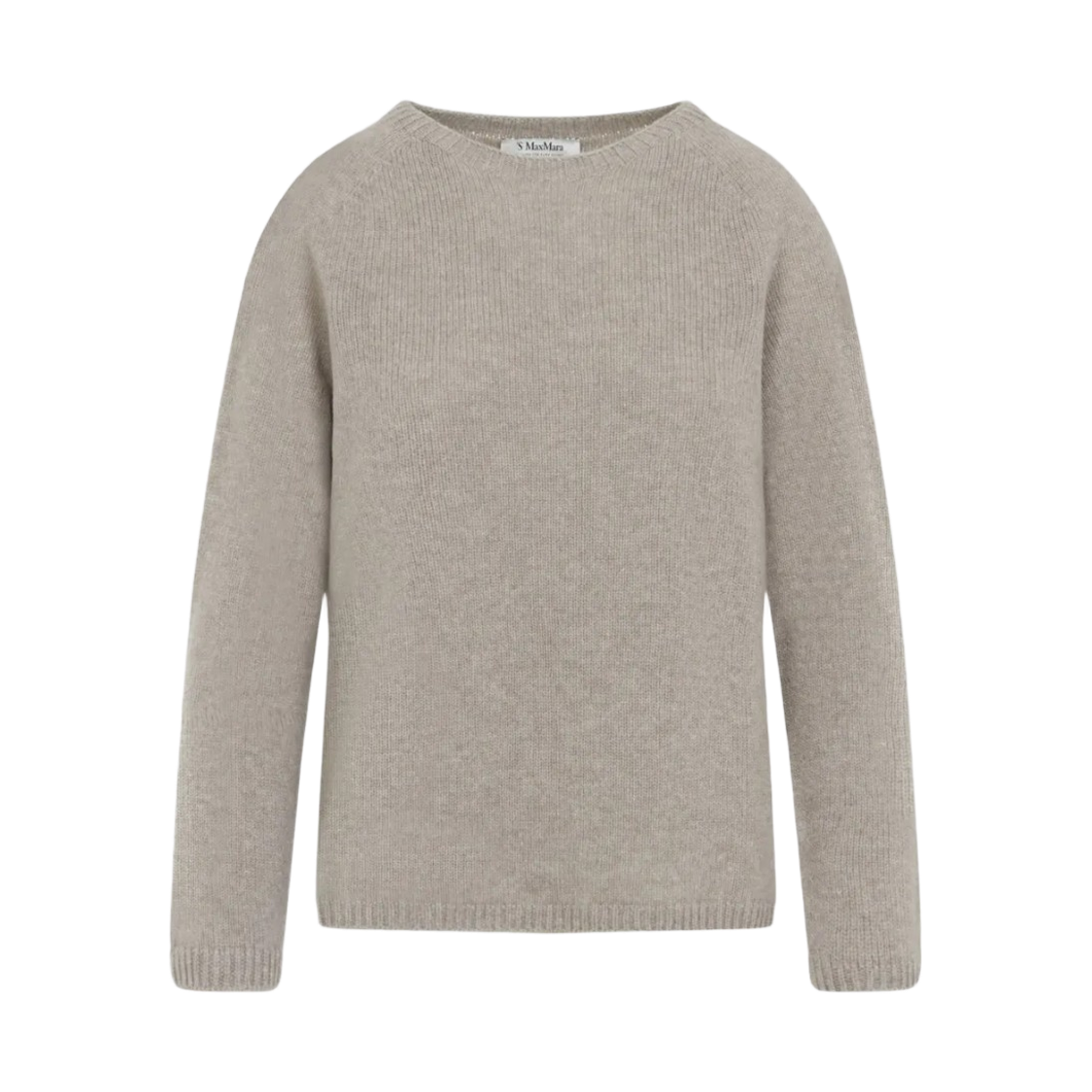 GEORG-001 (W) S Max Mara Georg Pullover Wool and Cashmere Sweater Golden Beige
