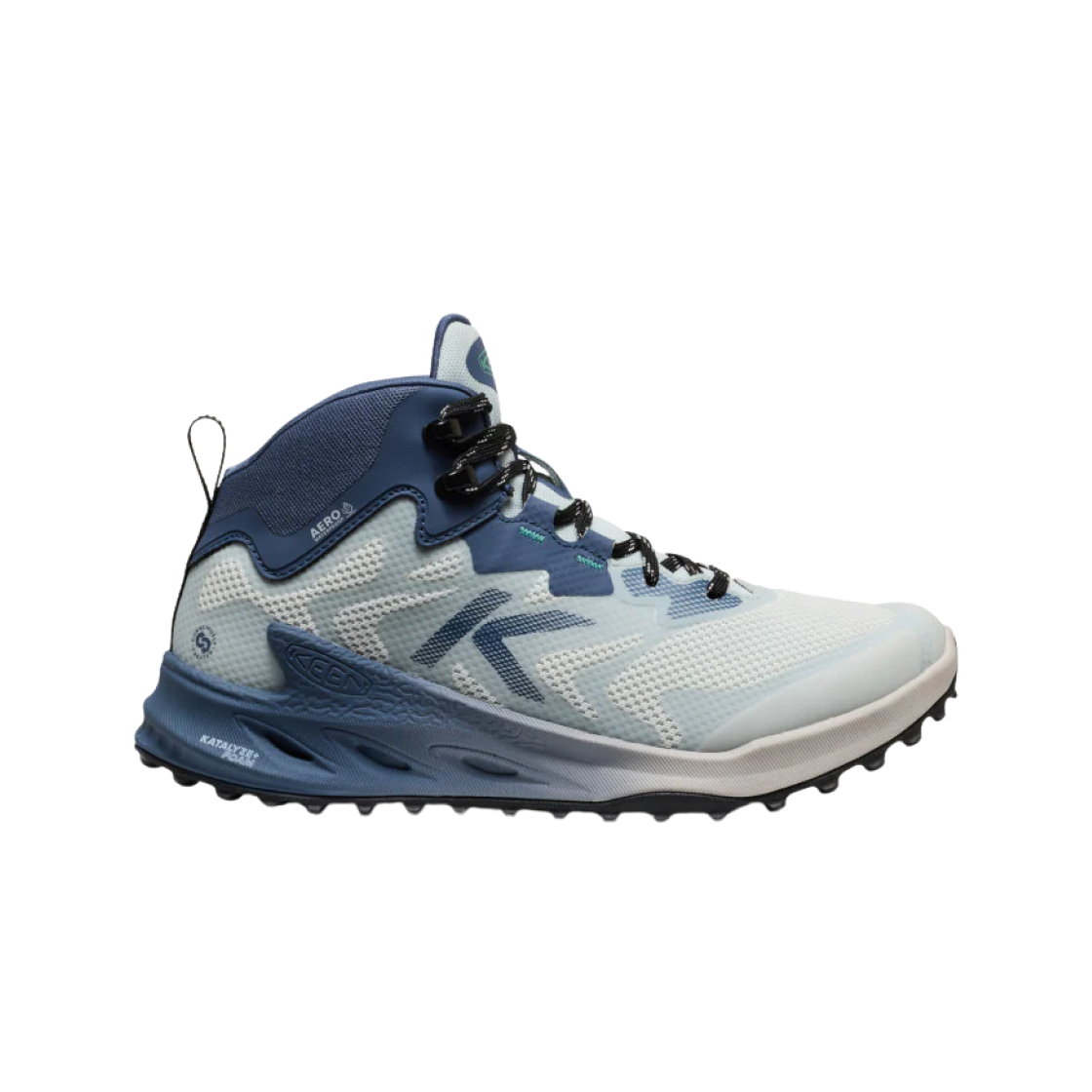 1031179 (W) Keen Zionic NXT Waterproof Hiking Boot Ballad Blue Winter Green