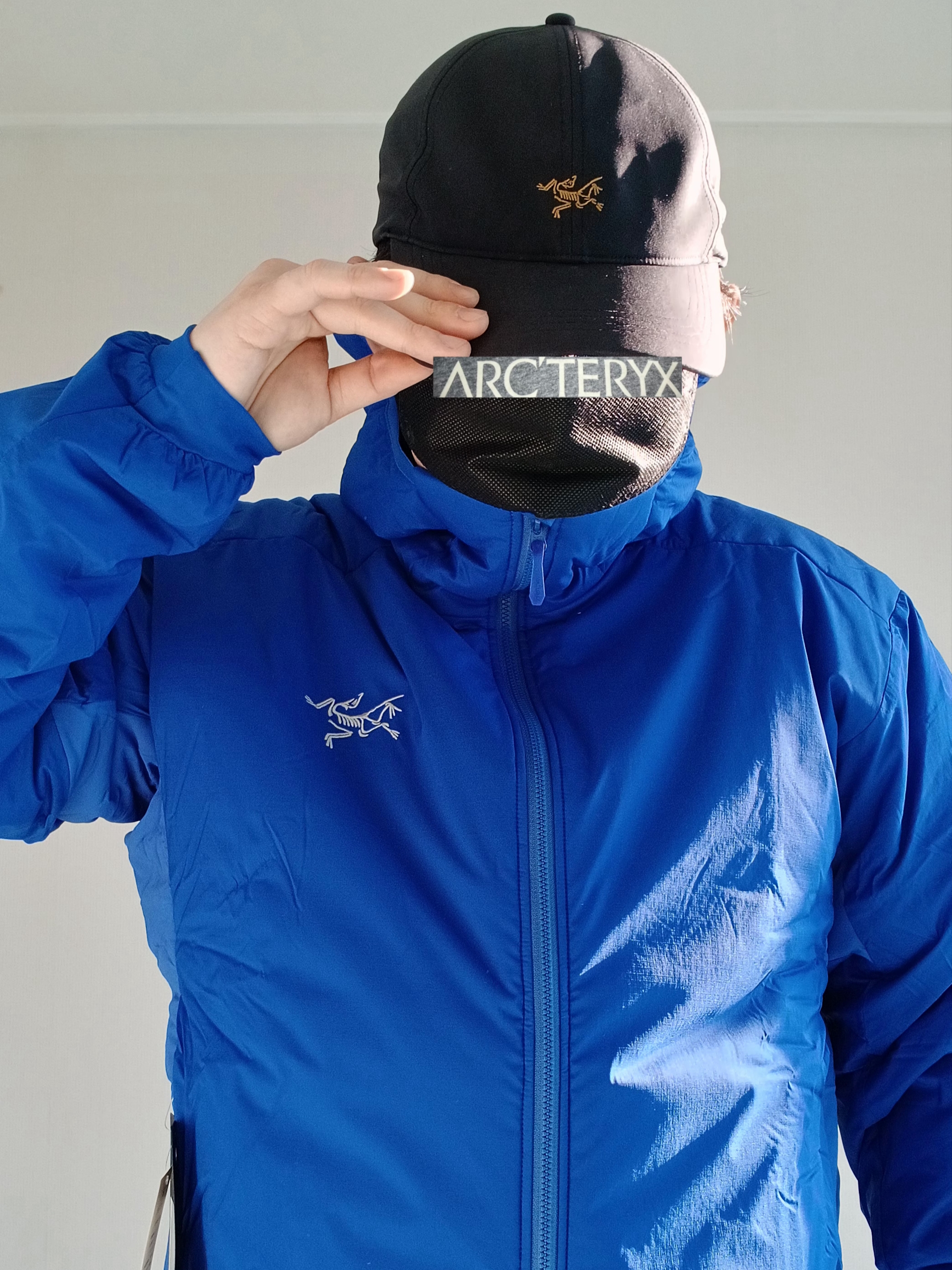 Arc'teryx Small Bird Cap Black, Arc'teryx Kragg Cotton Heatmap LS T-Shirt Black 착용 스타일 - 1