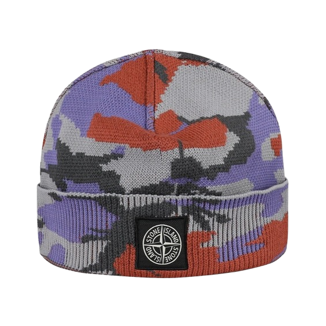 스톤 아일랜드 N26EB 로고 패치 비니 라벤더 - 22FW(Stone Island N26EB Logo Patch Beanie Lavender - 22FW) - 1