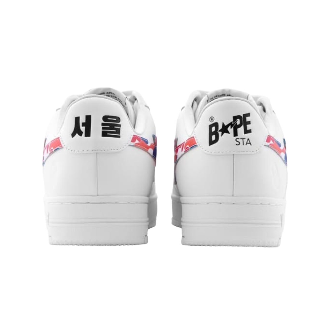 베이프 ABC 카모 베이프 스타 로우 스니커즈 화이트 - 한국 한정(BAPE ABC Camo Bape Sta Low Sneakers White - Korea Exclusive) - 2