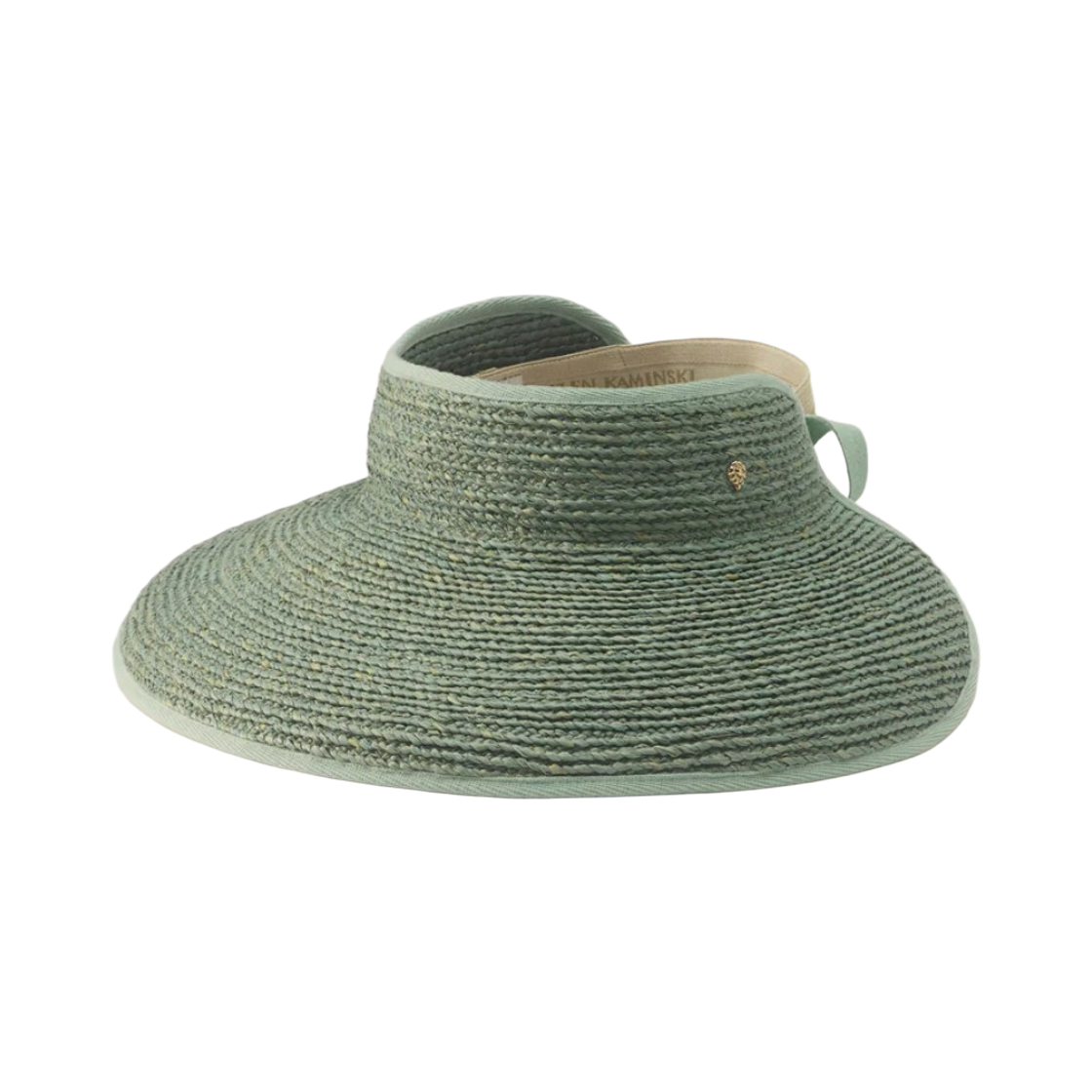 HAT50315 (W) Helen Kaminski Mai Visor Seaglass