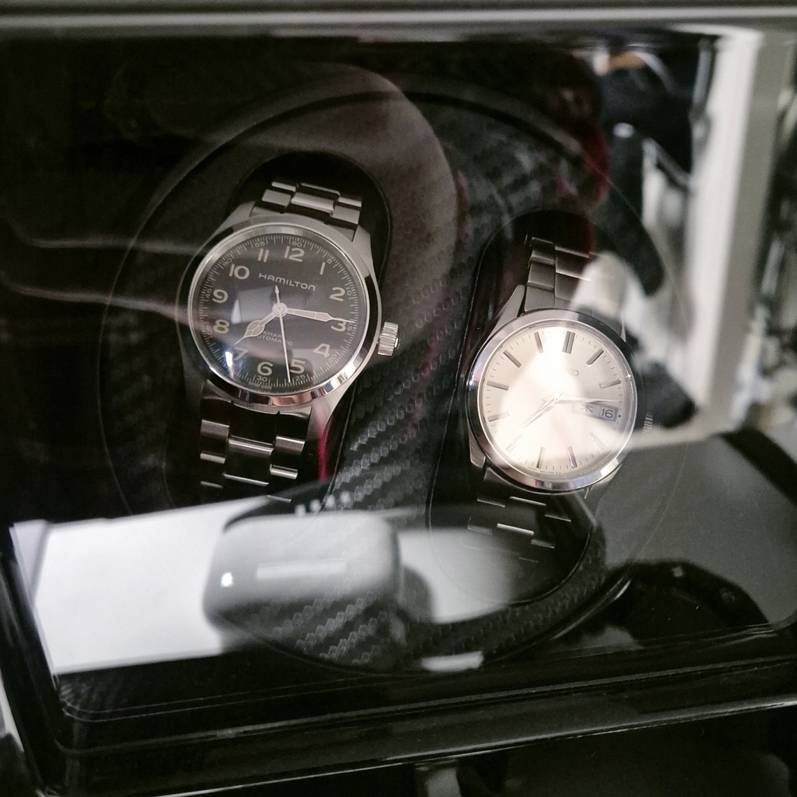 Hamilton Khaki Field Murph 38mm Automatic Stainless Steel Leather Black 착용 스타일
