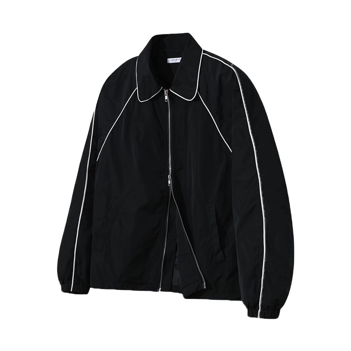 SLO15JK22501BK SLOW RECORD HOUSE Piping Line Nylon Jacket Black