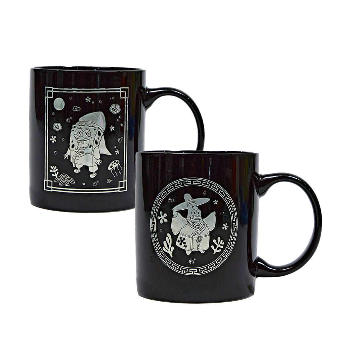 댄꼼마 x 스폰지밥 스폰지밥 & 뚱이 자개컵 세트 (2P)