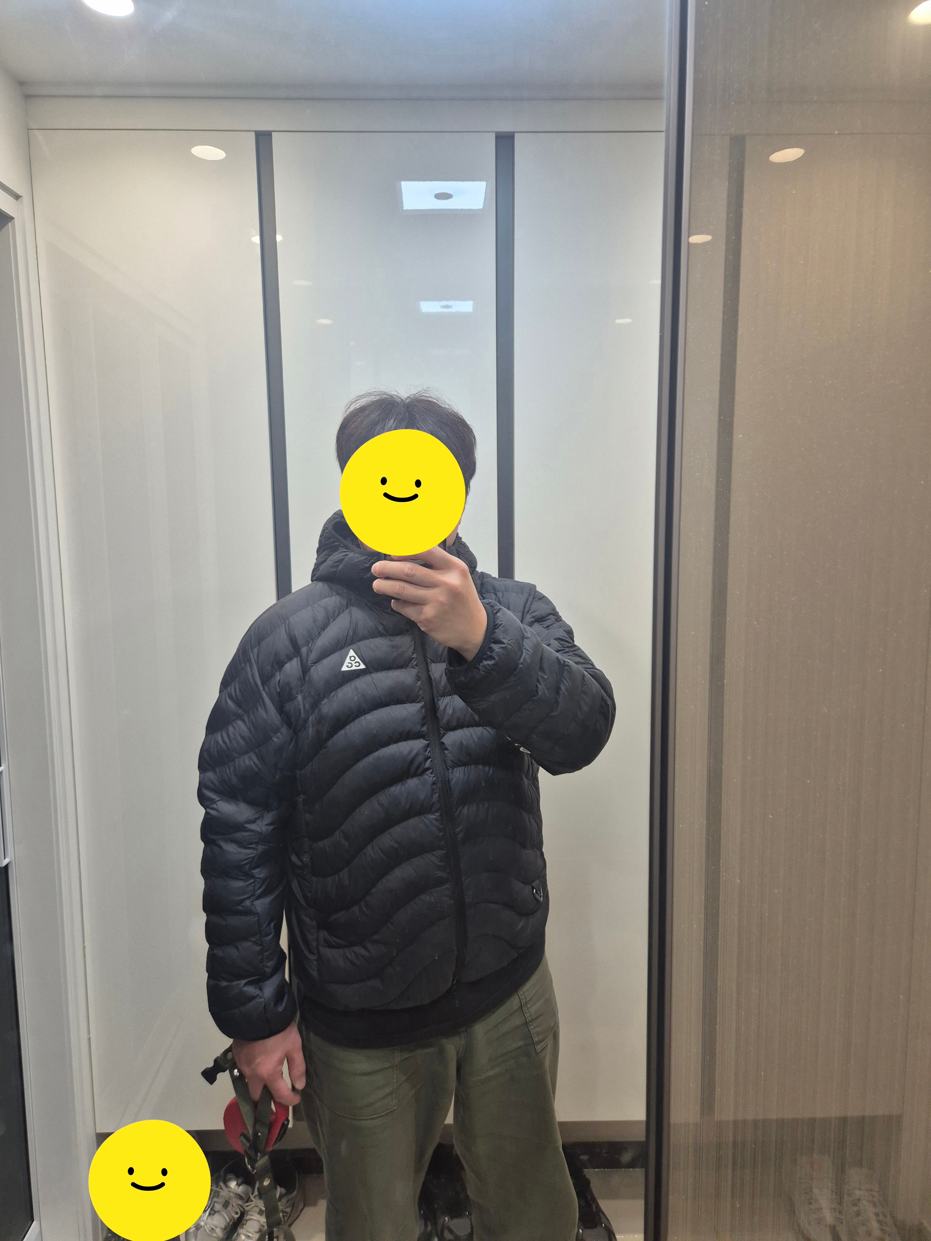 Nike ACG Lava Flow Therma-Fit ADV Jacket Black Summit White - Asia 착용 스타일
