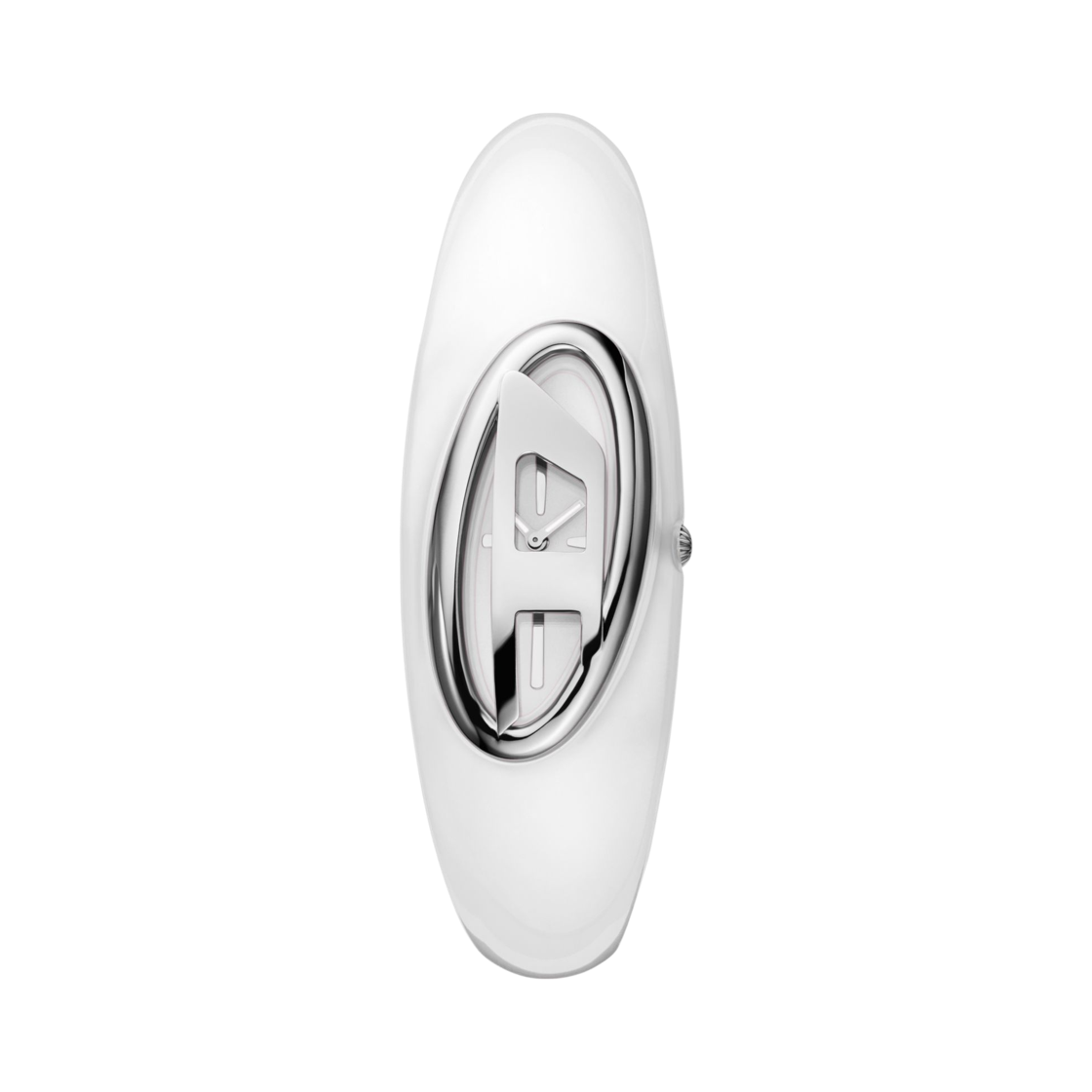 (W) 디젤 Dz5618 원더디 투핸드 24mm 나일론 레진 화이트((W) Diesel Dz5618 Wonder-D Two-Hand 24mm Nylon Resin White)
