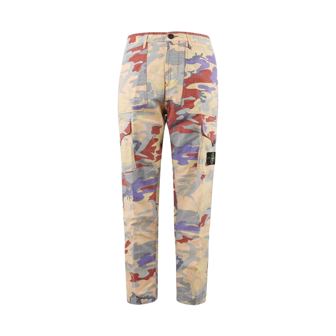 7715319E9-V0032 Stone Island 319E9 Heritage Camo Cargo Pants Orange - 22FW