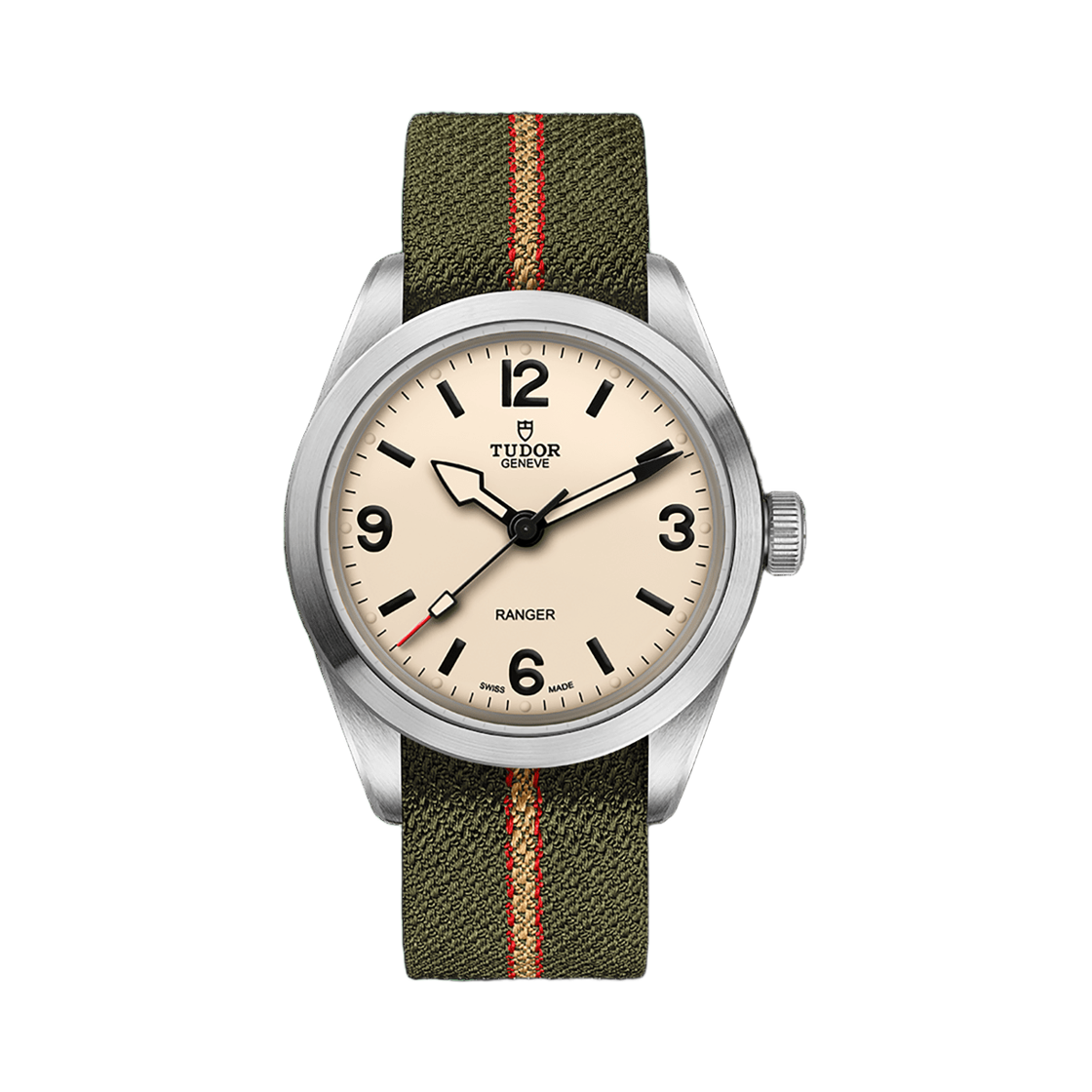 튜더 레인저 39mm M79950 패브릭 스트랩 베이지 그린(Tudor Ranger 39mm M79950 Fabric Strap Beige Green)
